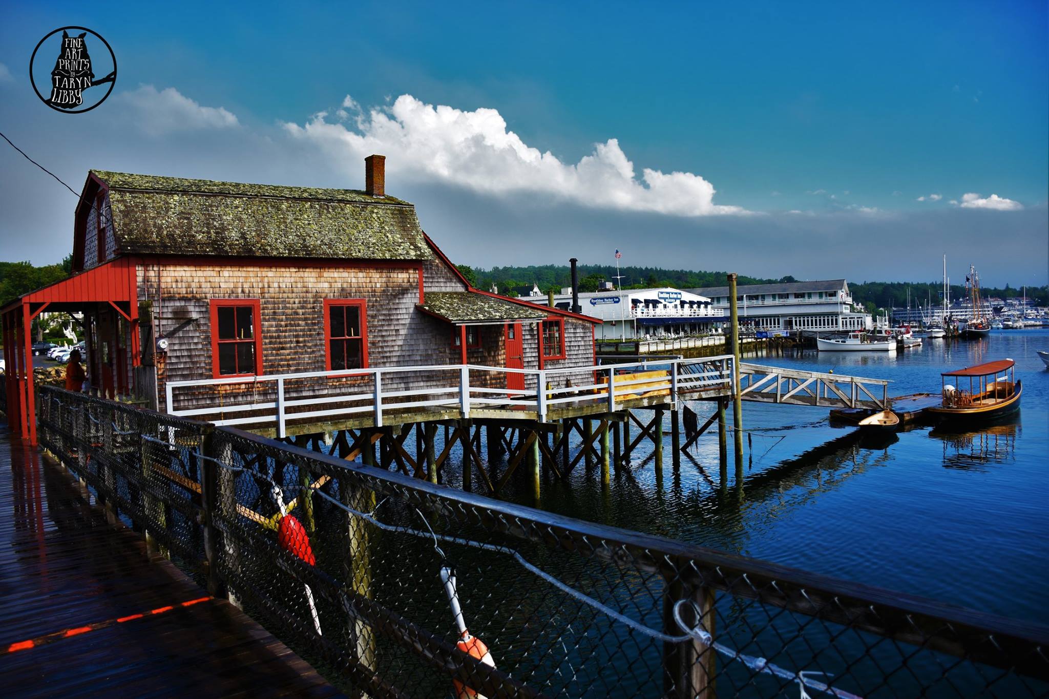 Footbridge in Boothbay Harbor, Maine